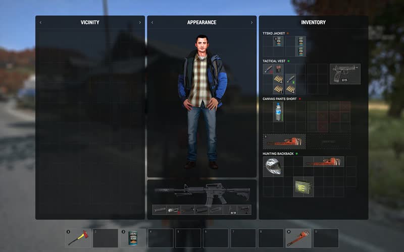 شناخت رابط کاربری و وضعیت شخصیت در DayZ