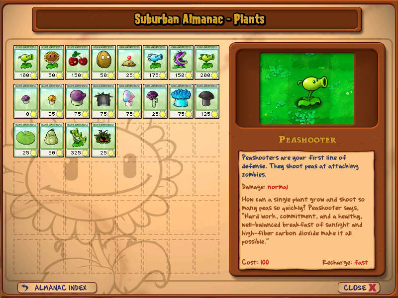 کراکتر ها و انواع آن ها در بخش گیاهان