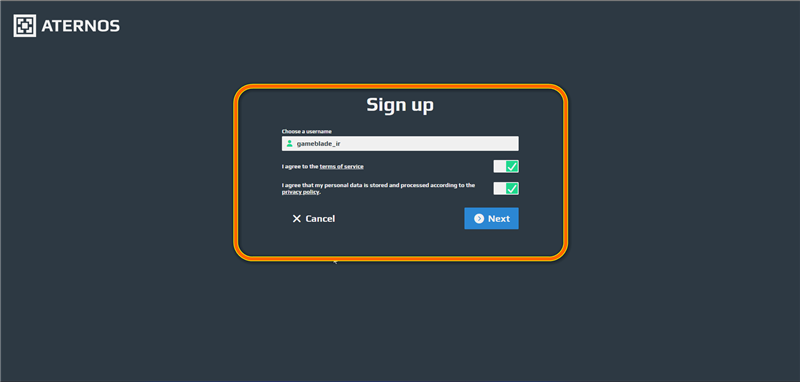 بخش ثبت نام اترنوس