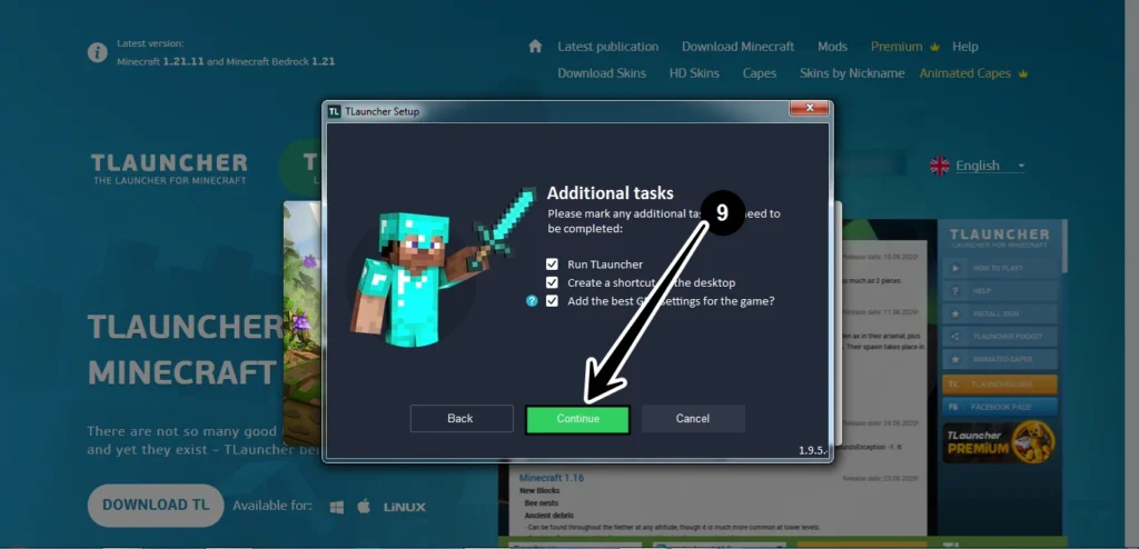 مراحل دانلود و نصب Tlauncher