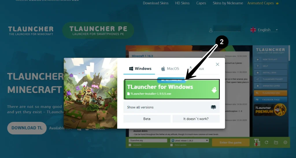 مراحل دانلود و نصب Tlauncher