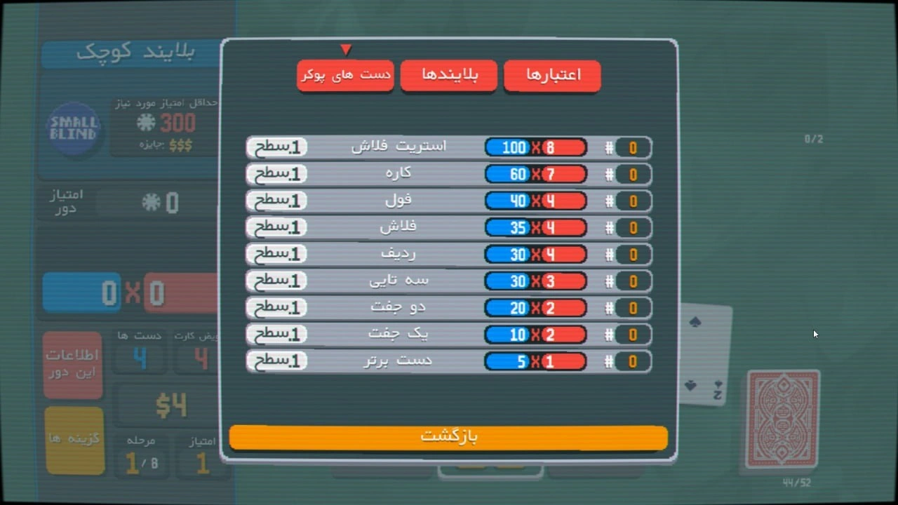 دانلود رایگان فارسی‌ساز بازی Balatro | بالاترو