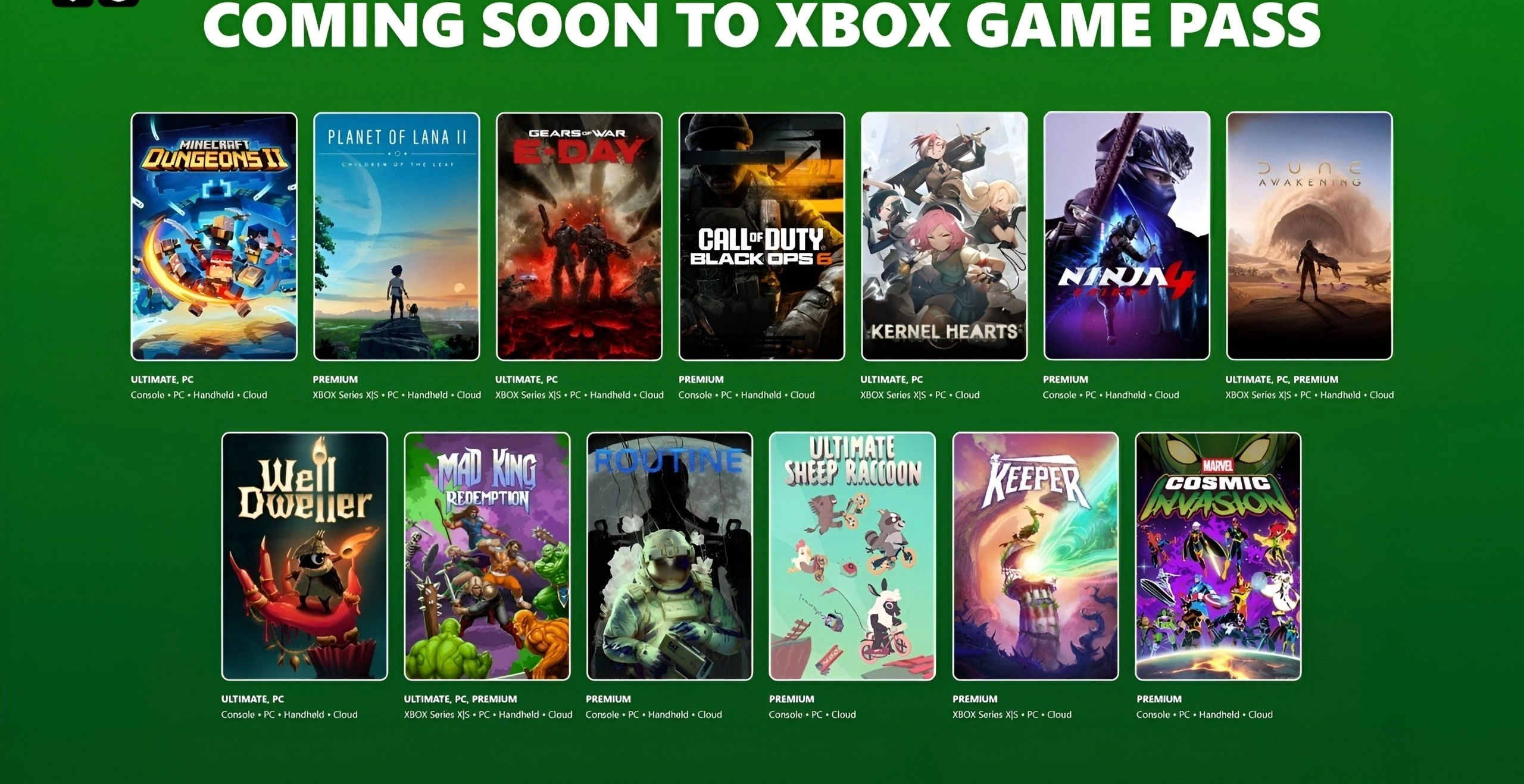 عناوین جدید Game Pass برای سپتامبر و اکتبر معرفی شدند