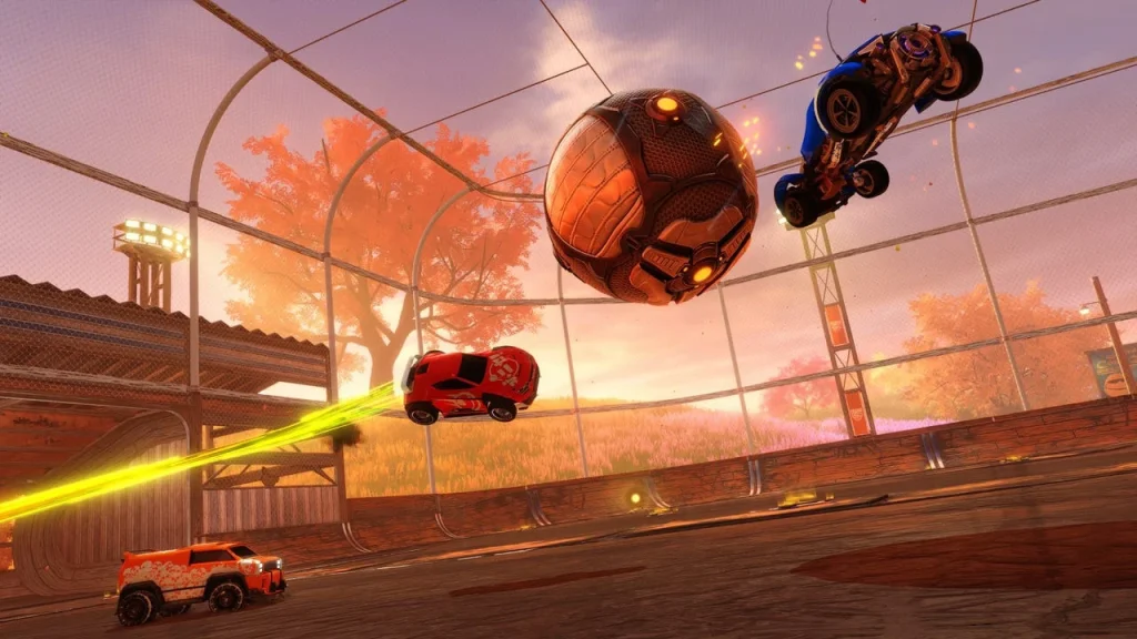 تصویر گیم‌پلی زمین Farmstead در Rocket League
